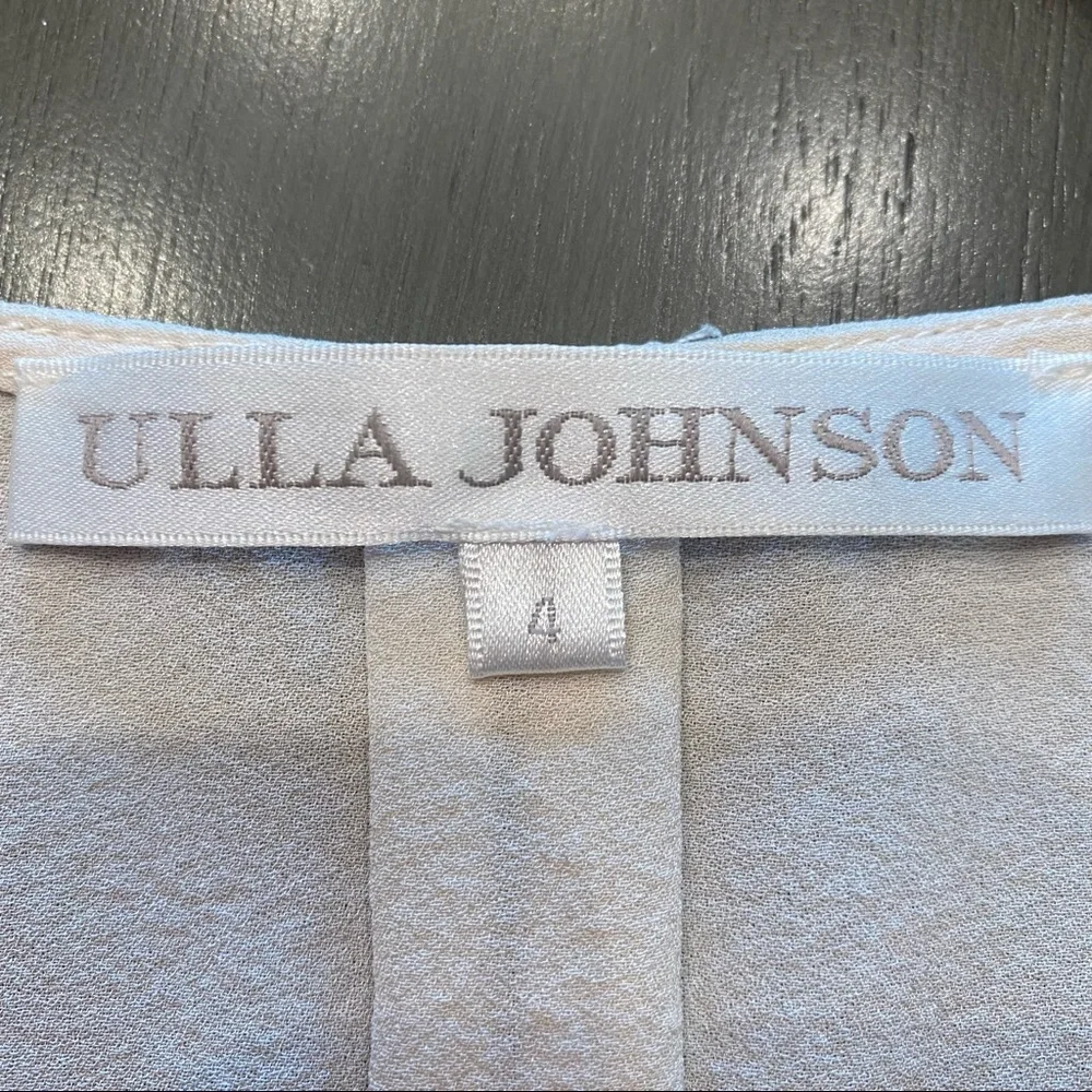 ULLA JOHNSON Silk Floral Embroidered Blouse - Picture 5 of 6